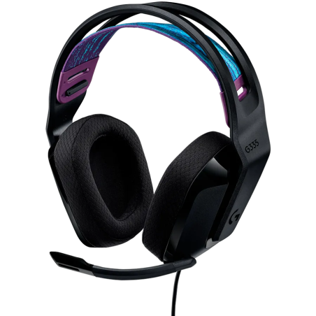LOGITECH G335 Wired Gaming Headset - BLACK - 3.5 MM - 1