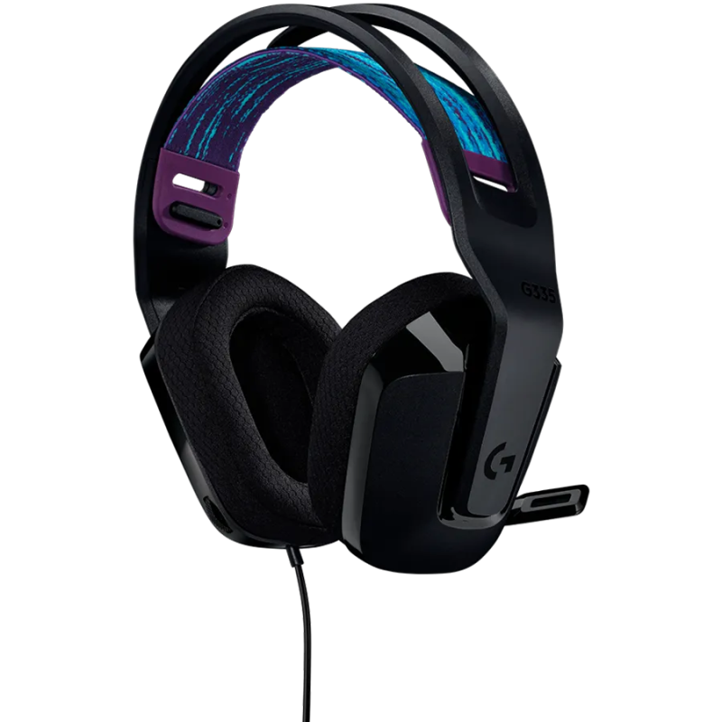 LOGITECH G335 Wired Gaming Headset - BLACK - 3.5 MM - 1