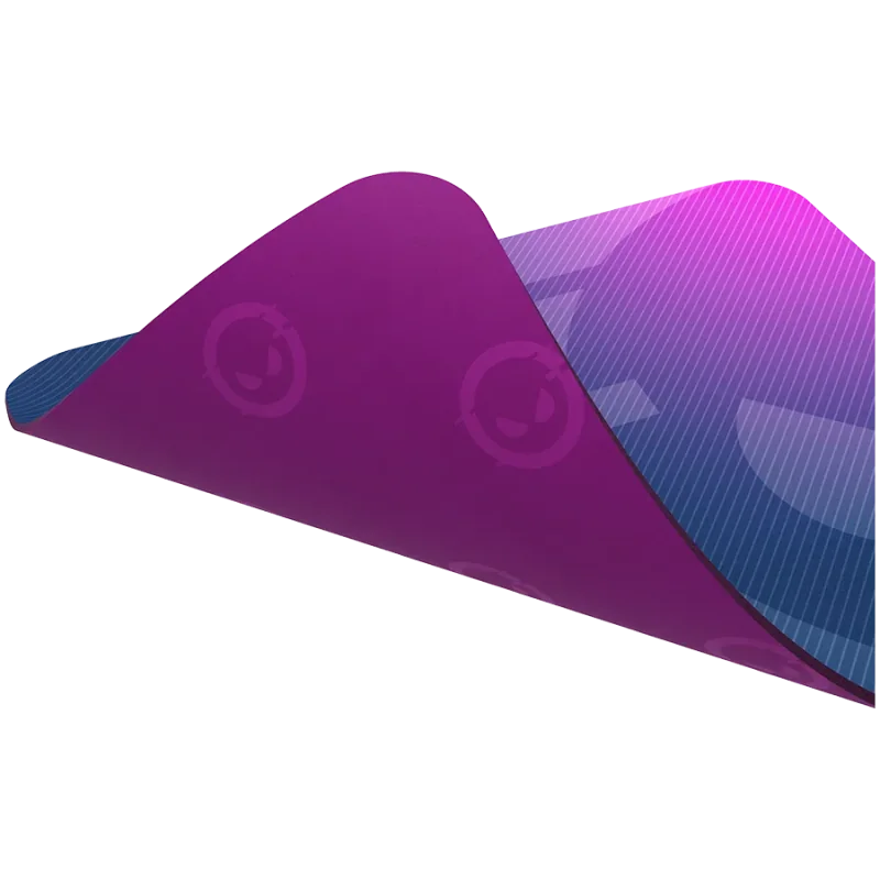 Lorgar Main 135, Gaming mouse pad, High-speed surface, Purple anti-slip rubber base, size: 500mm x 420mm x 3mm, weight 0.41kg - 