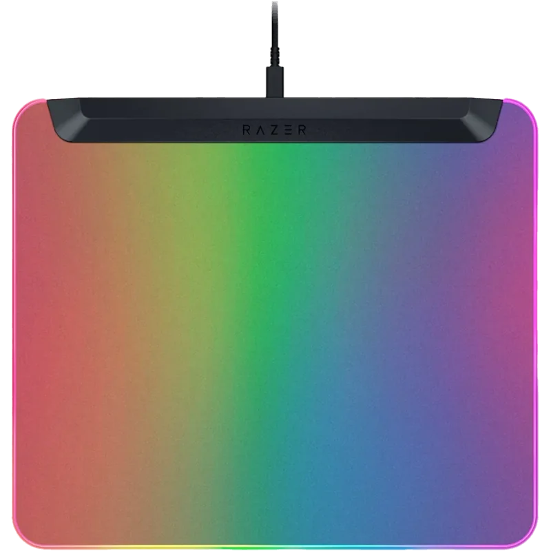 Razer Firefly V2 Pro, Fully Illuminated RGB Gaming Mouse Mat, Edge-to-Edge Backlit Design, 15-Zone Chroma Lighting, Integrated U
