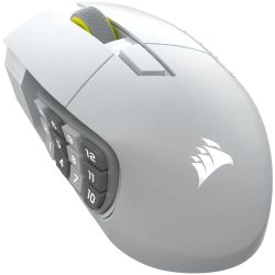 CORSAIR SCIMITAR ELITE WIRELESS SE Gaming Mouse, Wireless, White, 33000 DPI, Optical - 1