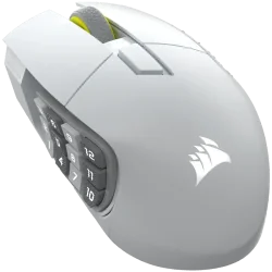 CORSAIR SCIMITAR ELITE WIRELESS SE Gaming Mouse, Wireless, White, 33000 DPI, Optical - 1