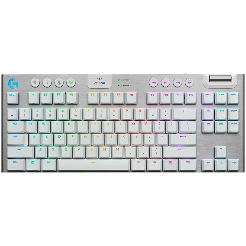 LOGITECH G915 X LIGHTSPEED TKL Wireless Gaming Keyboard - WHITE - US INT'L - 2.4GHZ/BT - EMEA28i-935 - TACTILE - 1