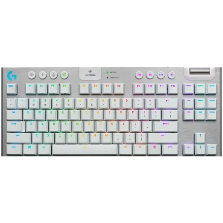 LOGITECH G915 X LIGHTSPEED TKL Wireless Gaming Keyboard - WHITE - US INT'L - 2.4GHZ/BT - EMEA28i-935 - TACTILE - 1