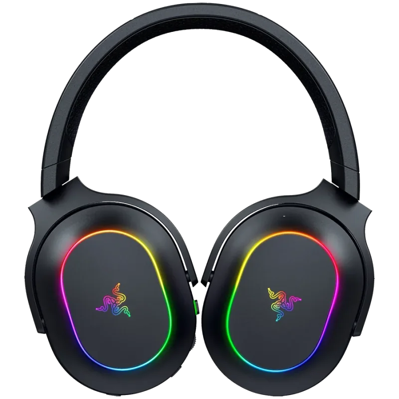 Razer Barracuda X Chroma, Gaming Headset, Black, Oval Ear Cushions, 2.4 GHz Wireless / Bluetooth, Breathable Fabric with Memory 