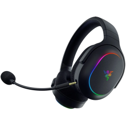 Razer Barracuda X Chroma, Gaming Headset, Black, Oval Ear Cushions, 2.4 GHz Wireless / Bluetooth, Breathable Fabric with Memory 