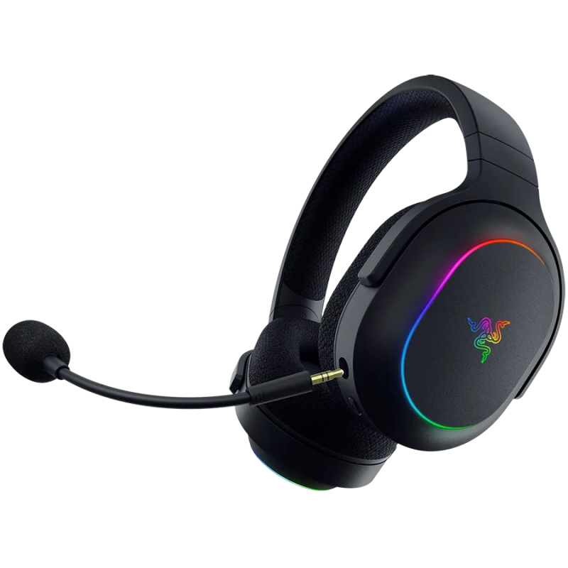 Razer Barracuda X Chroma, Gaming Headset, Black, Oval Ear Cushions, 2.4 GHz Wireless / Bluetooth, Breathable Fabric with Memory 