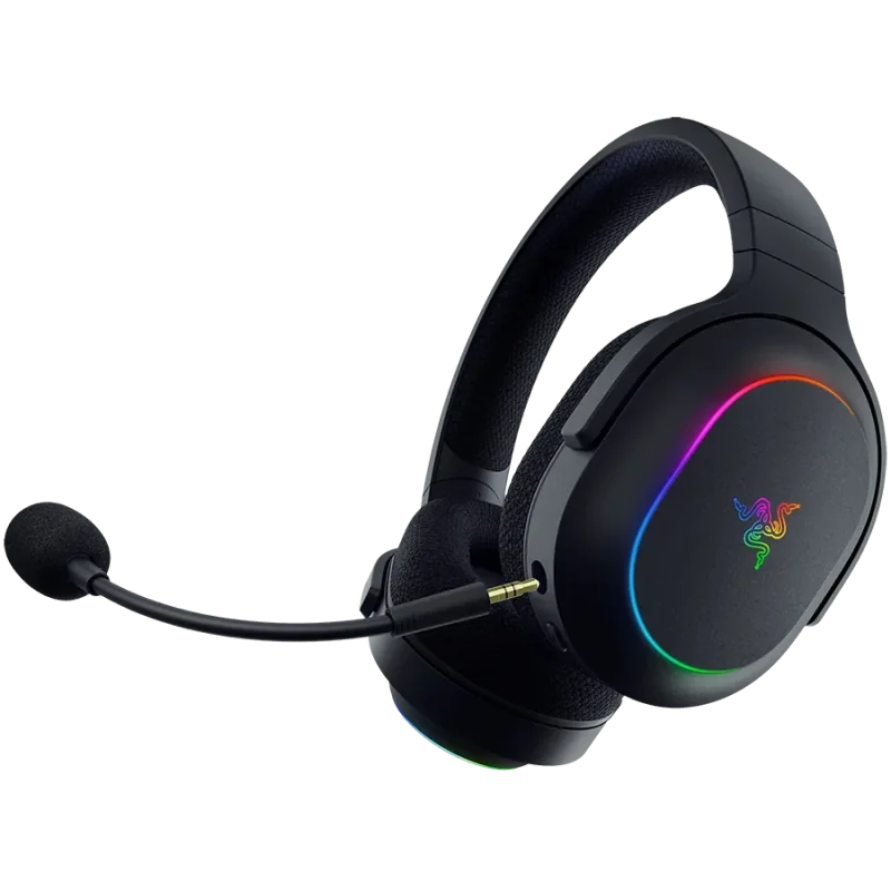Razer Barracuda X Chroma, Gaming Headset, Black, Oval Ear Cushions, 2.4 GHz Wireless / Bluetooth, Breathable Fabric with Memory 