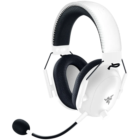 BlackShark V2 Pro (2023) - White, Wireless Gaming Headset, Razer TriForce Titanium Driver 50 mm, Oval Ear Cushions, Detachable S
