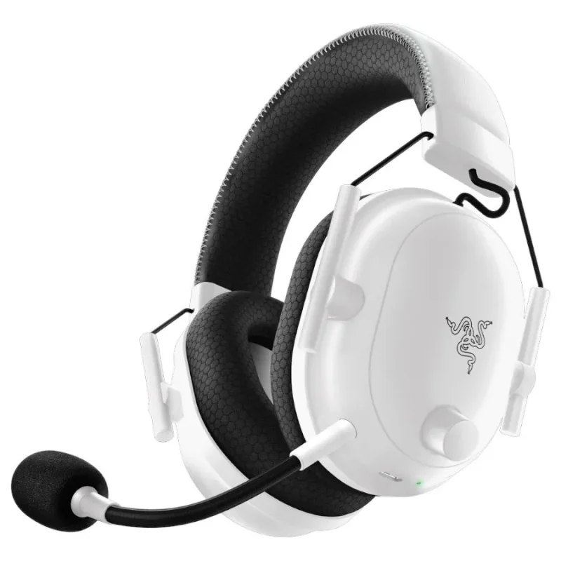 BlackShark V2 Pro (2023) - White, Wireless Gaming Headset, Razer TriForce Titanium Driver 50 mm, Oval Ear Cushions, Detachable S