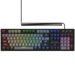 LORGAR Azar 514, Wired mechanical gaming keyboard, RGB backlight, 1680000 colour variations, 18 modes, keys number: 104, 50M cli