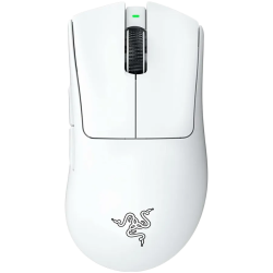 Razer DeathAdder V3 Pro - White Edition, Ergonomic Wireless Gaming Mouse, Speedflex Charging Cable USB Type C, 30000DPI, Optical